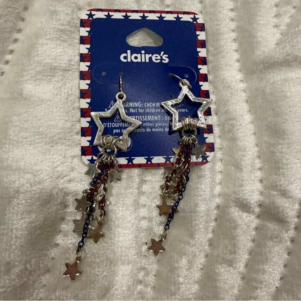 10 for $10 Claire's Silver and Gold Star Earrings